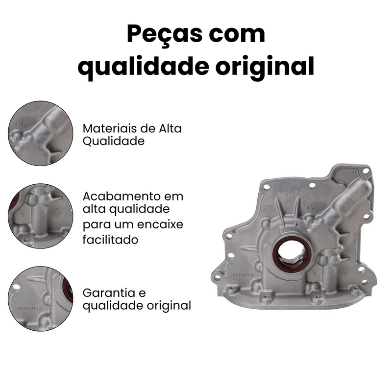 Bomba de Óleo Volkswagen Gol 1997-2008 Parati 1998-2006 Fox - Imagem 3