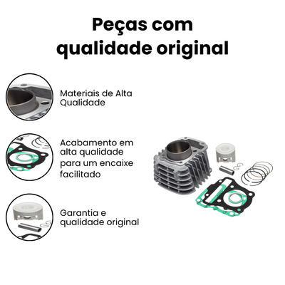 Kit Motor Biz 110i/Pop 110i (Cilindro) Laquila - Imagem 3