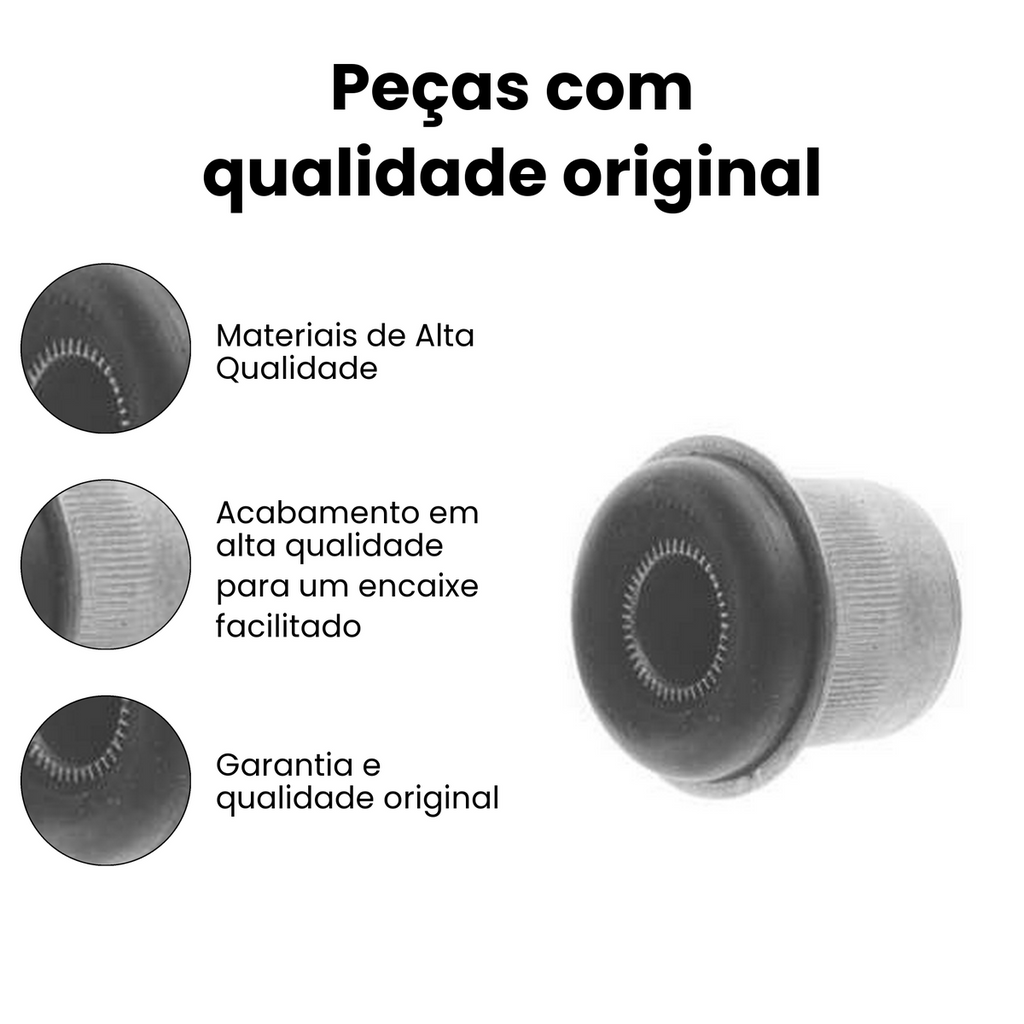 BUCHA DA BANDEJA DIANTEIRO DIREITO / ESQUERDO CHEVROLET 011.1601A - Imagem 3