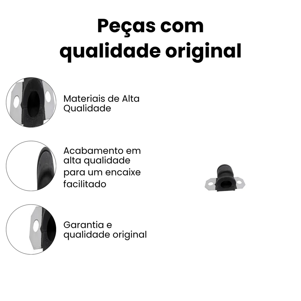 BUCHA DA BARRA ESTABILIZADORA DIANTEIRA DIREITA / ESQUERDA FORD 11.2761 - Imagem 3