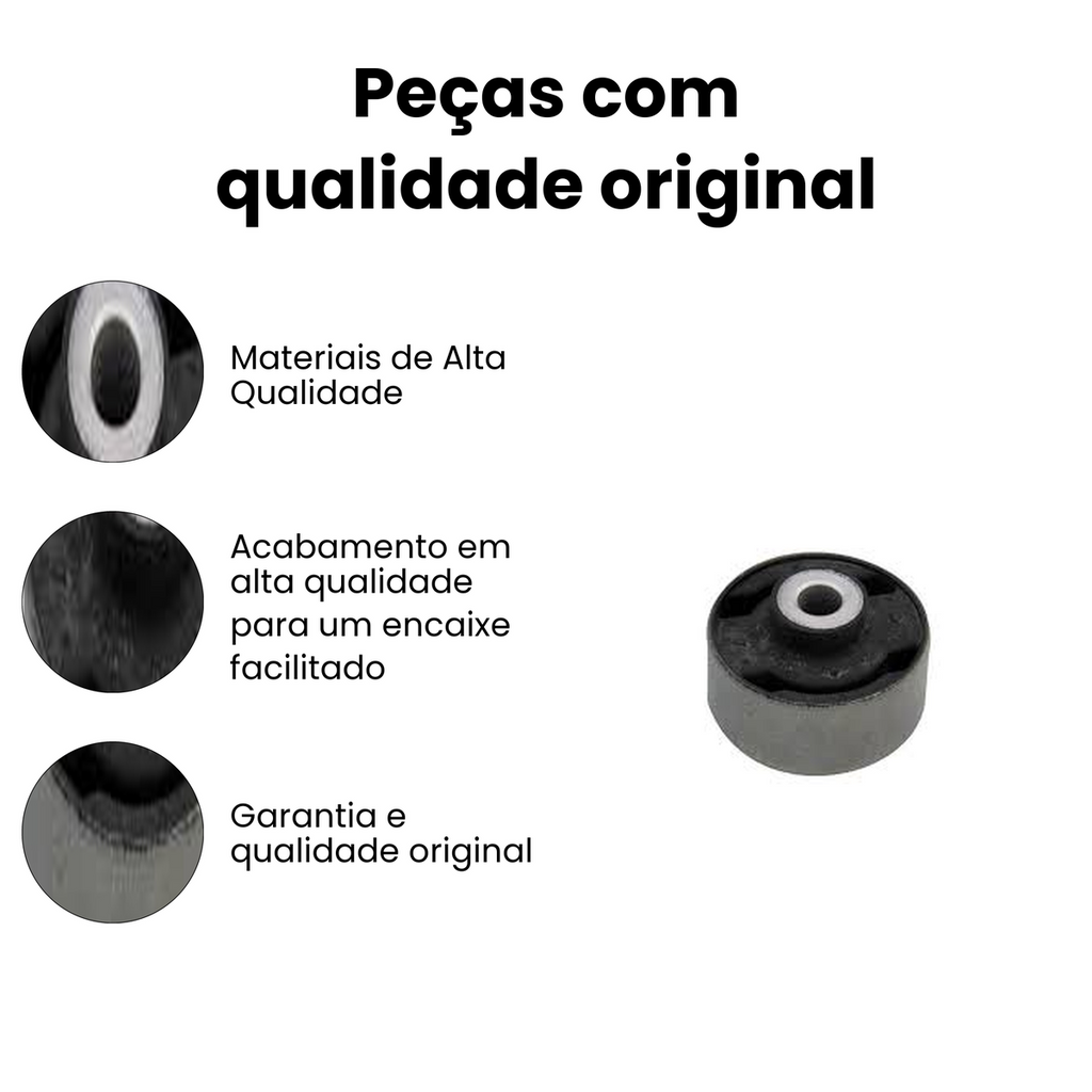 Bucha da Bandeja Dianteira Direita / Esquerda VOLKSWAGEN 011.2859A - Imagem 3