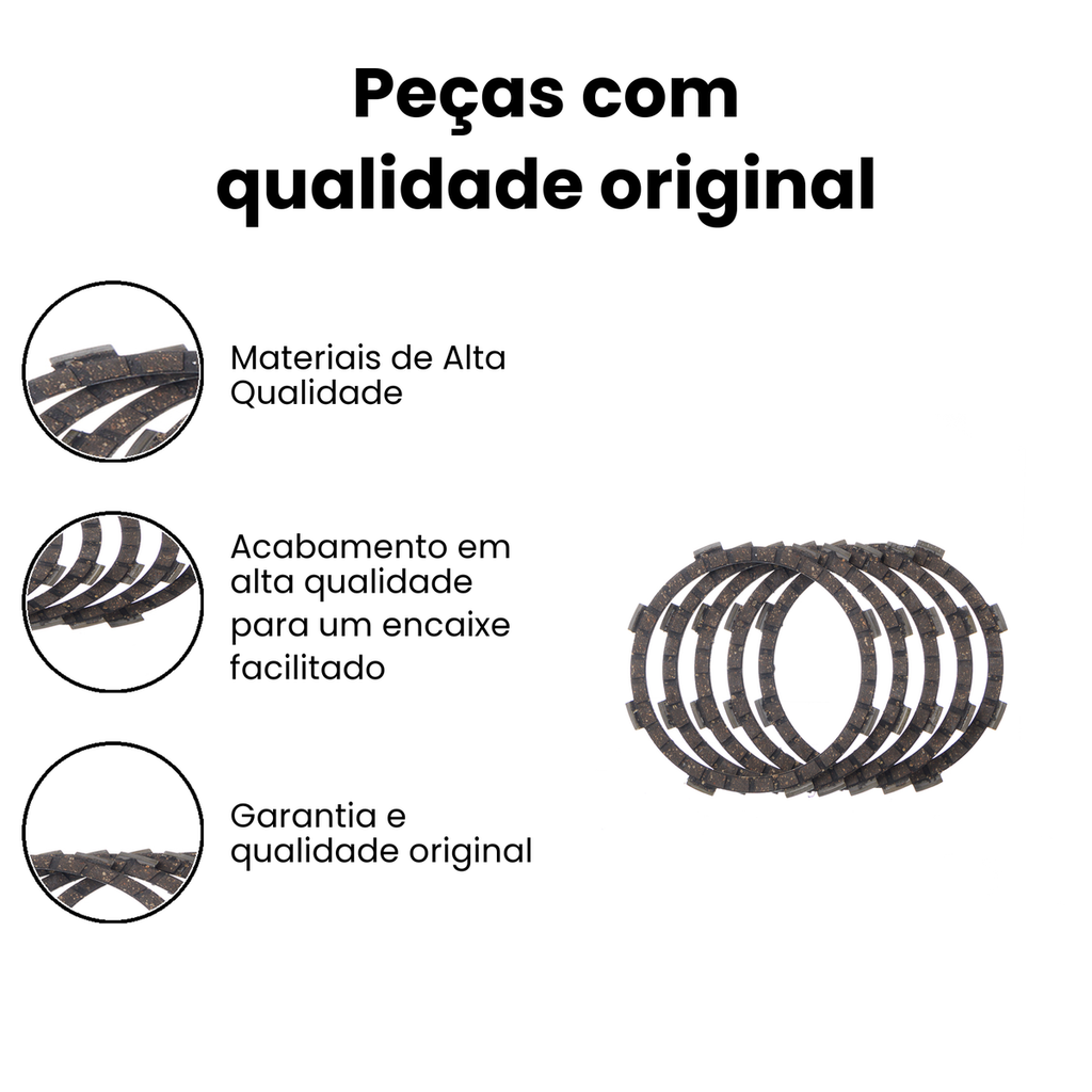 Disco Embreagem YBR/XTZ125 (OEM JI) - YBR - Imagem 3