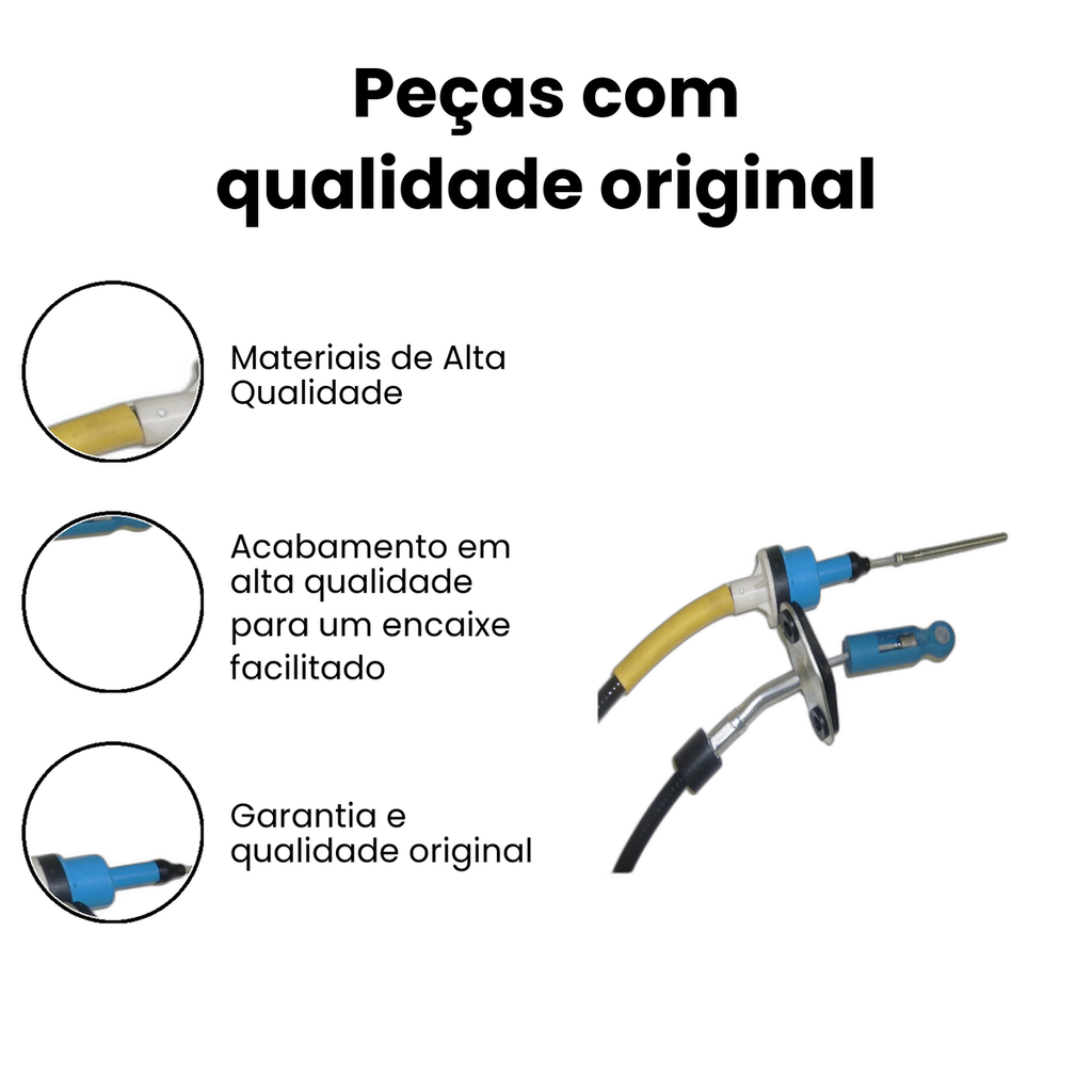 Cabo de Embreagem Palio Palio - CABOVEL (145068) - Imagem 3