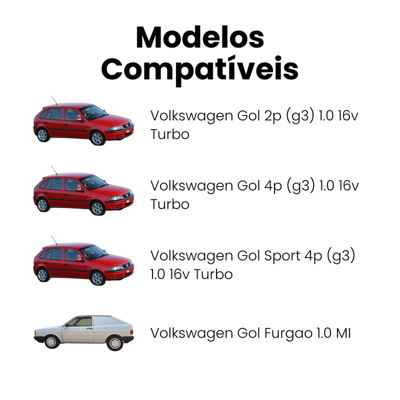 Correia Dentada Volkswagen Gol G3 1.0 16v Turbo 1997-2004 Fu - Imagem 4