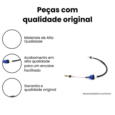 Cabo de Embreagem Gol - CABOVEL (165043) - Imagem 3