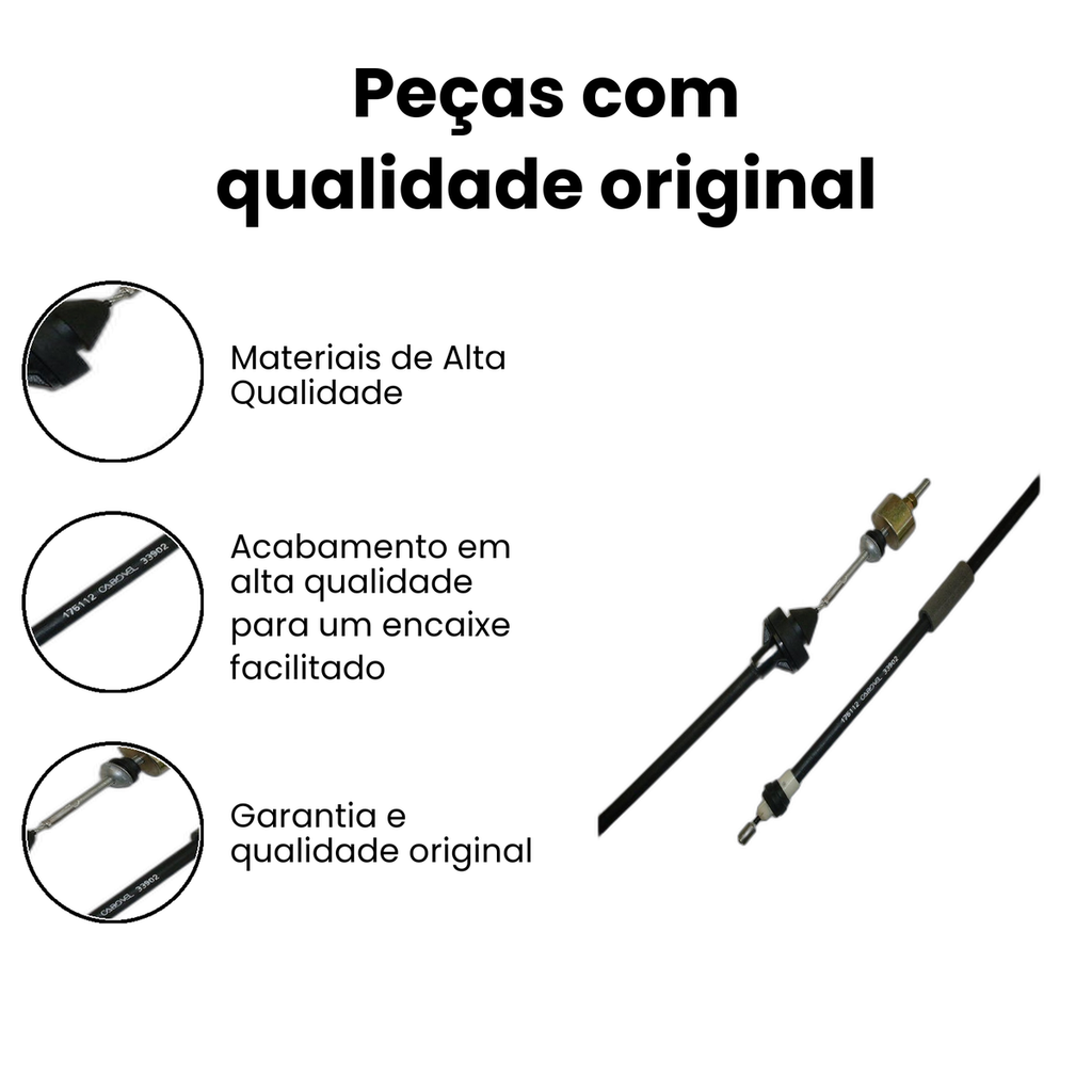 Cabo de Embreagem CABOVEL Logan Logan - Imagem 3