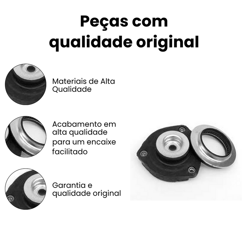 Coxim Amort Diant Volkswagen Fox Polo SpaceFox CrossFox 2002 - Imagem 3