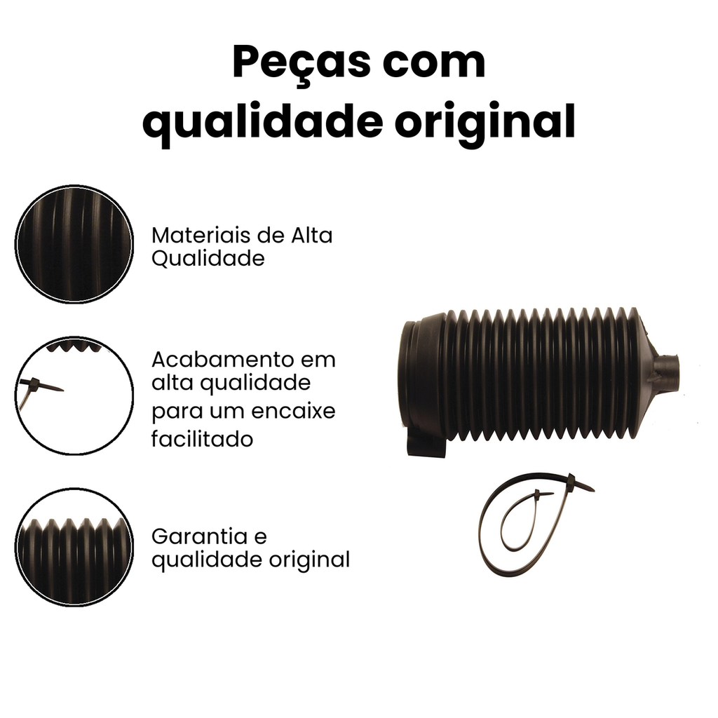 Kit Coifas Caixa Direção Hidráulica - Classic - Imagem 3