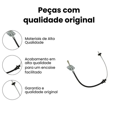 Cabo Embreagem Fiat Uno Prêmio Original - Imagem 3