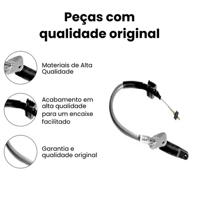 Cabo Embreagem Fiat Uno Elba - Imagem 3