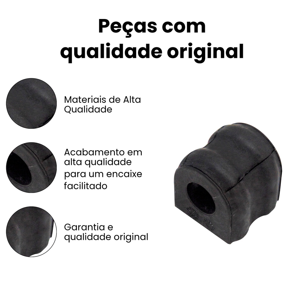 BUCHA DA BARRA ESTABILIZADORA DIANTEIRA DIREITA E ESQUERDA HYUNDAI 41.2857 - Imagem 3