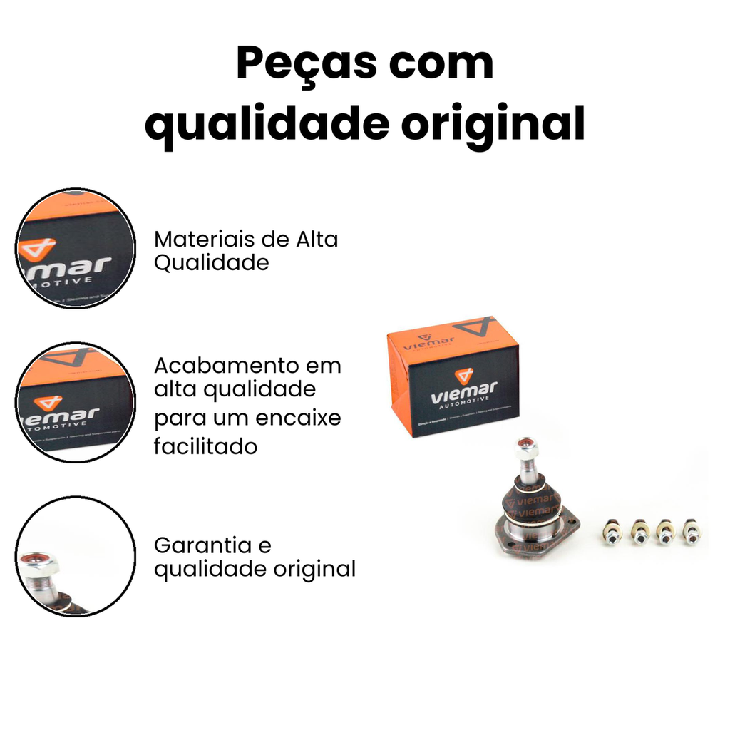 Pivô Suspensão Dianteira (Dir/Esq) Superior S10 - Imagem 3