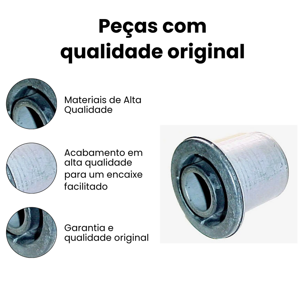 Par Bucha Bandeja Dianteira Direita Esquerda Renault Master 2.3 - Imagem 3