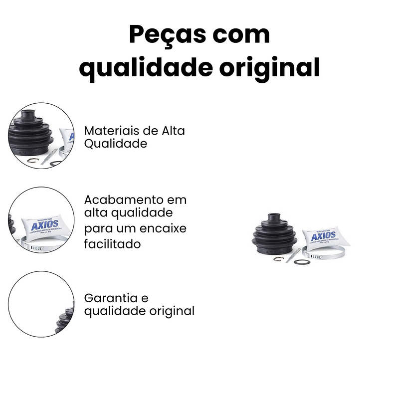 Kit Reparo Junta Homocinetica Roda VW Parati Saveiro 1.0 1.6 - Imagem 3