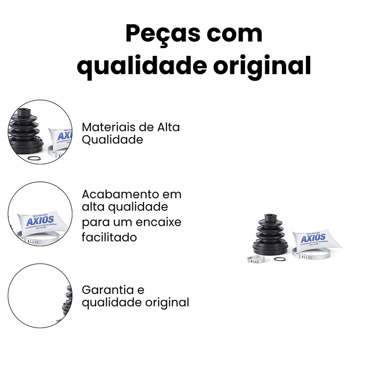 Kit Coifa Homocinetica Lado Cambio Ford Fiesta 1.0 1.3 1.4 1 - Imagem 3