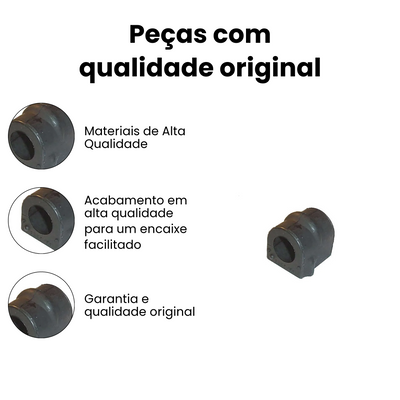 Par Bucha Barra Estabilizadora Dianteira D E Chevrolet Zafira 20 - Imagem 3