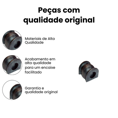 Par Bucha Barra Estabilizadora Central Dir Esq Honda Fit 1.4 1.5 - Imagem 3