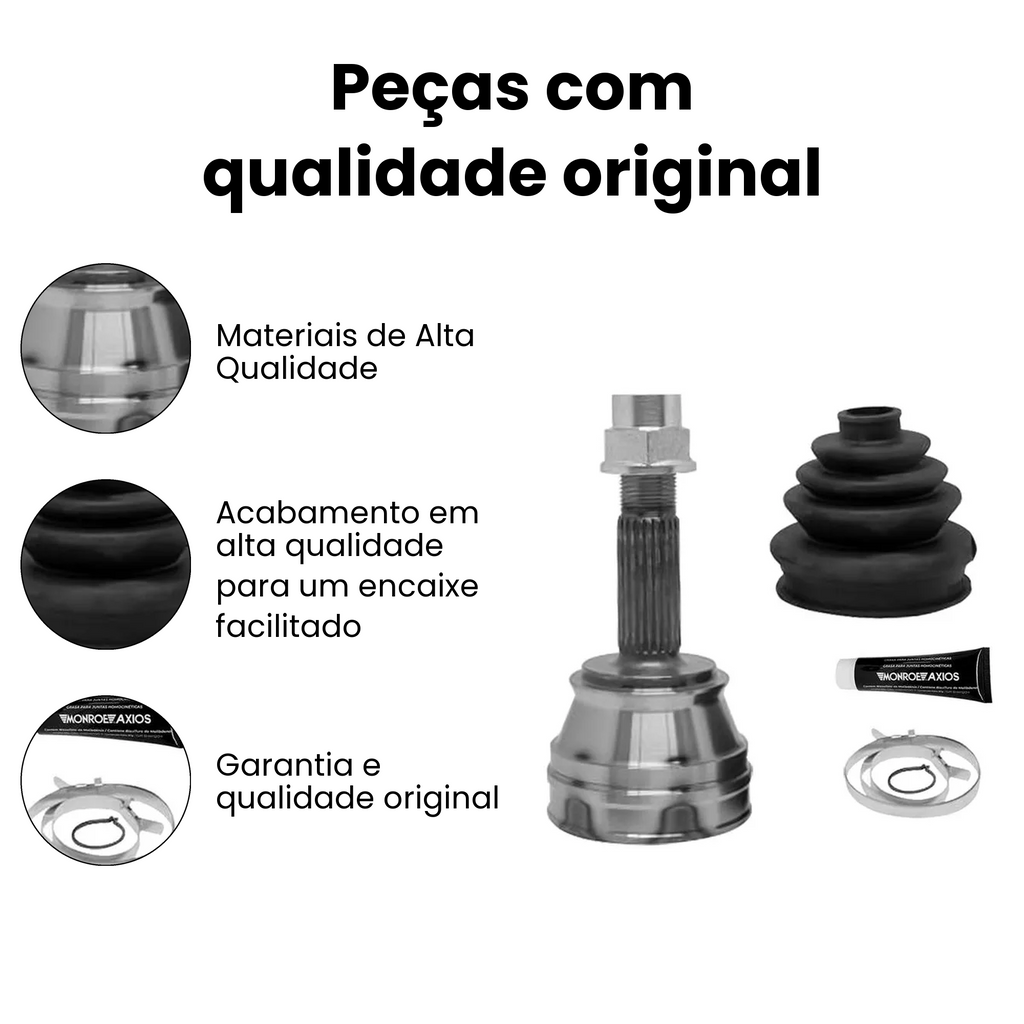 Junta Homocinética Fixa Dianteira Axios Uno 1.0 1.3 1.4 1.5 - Imagem 3
