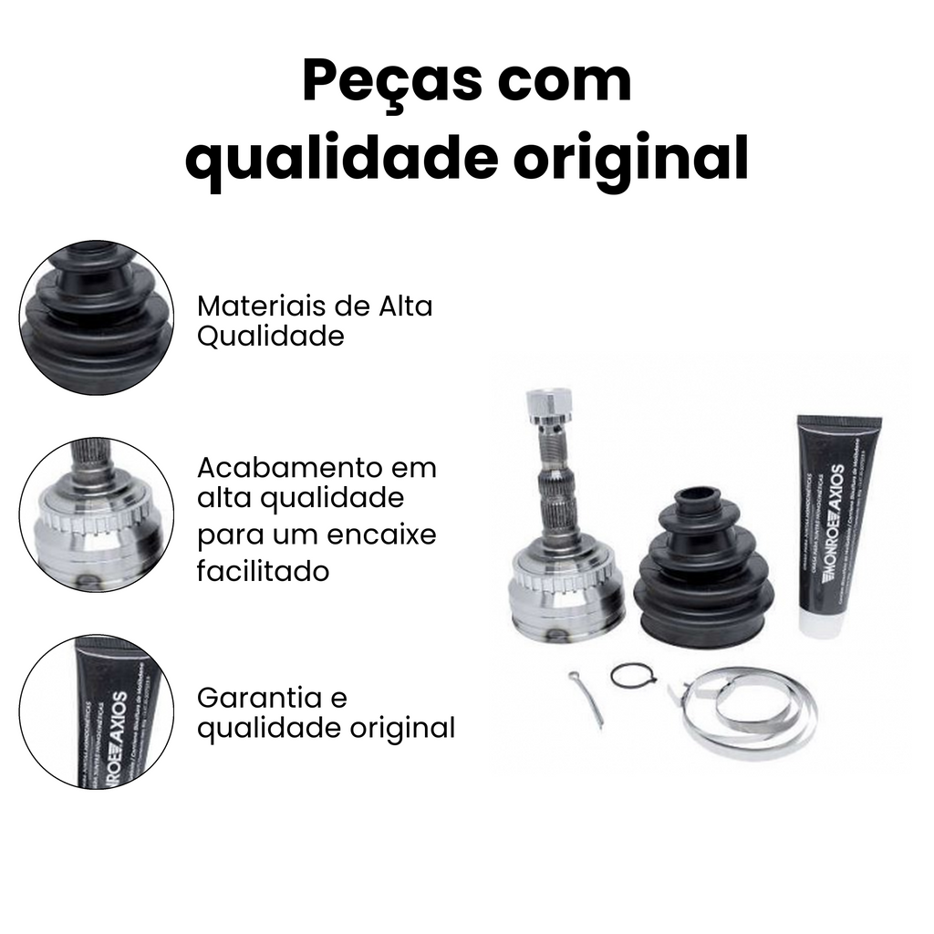 Junta Homocinetica Dianteira Roda Axios Volkswagen Gol Parat - Imagem 3