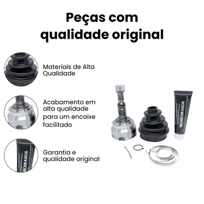 Junta Homocinetica Dianteira Roda Axios Volkswagen Gol Parat - Imagem 3