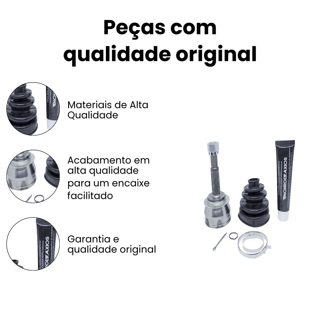 Junta Homocinética Fixa Dianteira Direita Esquerda Chevrolet - Imagem 3
