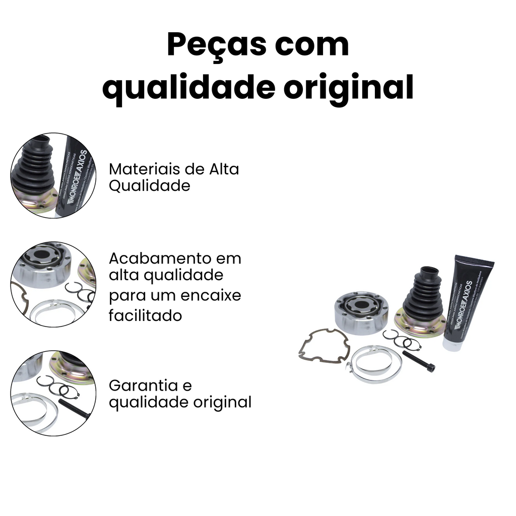 Junta Deslizante Dianteira Direita Esquerda Axios VW Polo Cl - Imagem 3