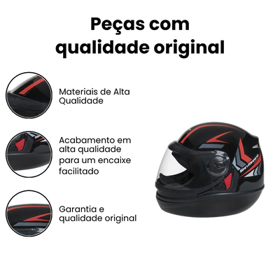 Capacete San Marino Speed One Preto Tamanhos 58 e 60 - Imagem 3
