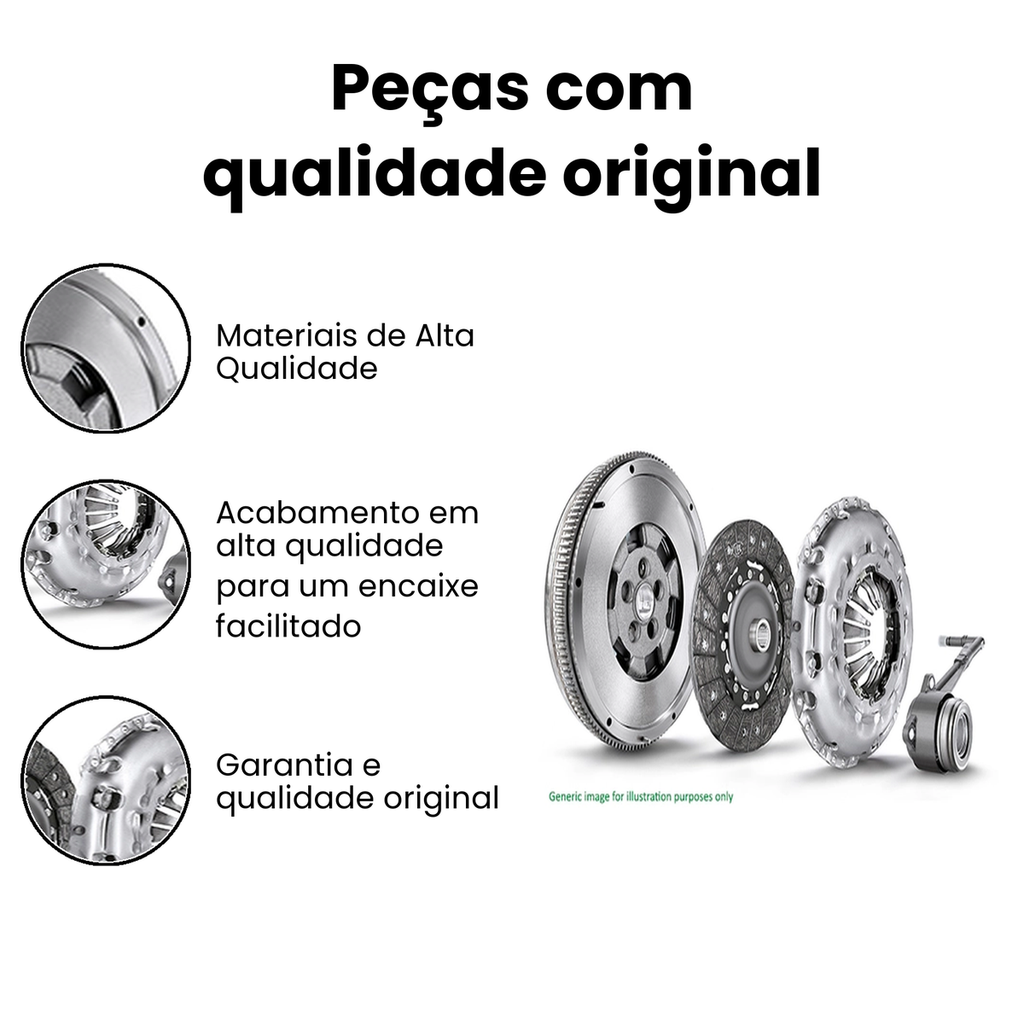 Kit Embreagem + Volante Bmassa c/ Atuador Master - Imagem 3