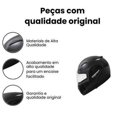 Capacete Zarref V4 Classic Preto Tamanhos 58 e 60 - Imagem 3