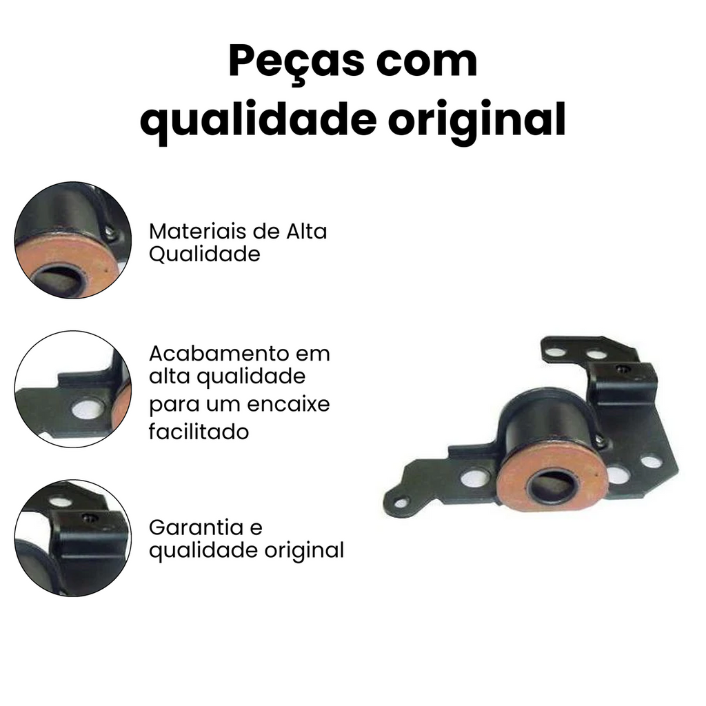 BUCHA BANDEJA DIANTEIRO DIREITO COM BARRA ESTABILIZADORA FIAT 78973SA - Imagem 3