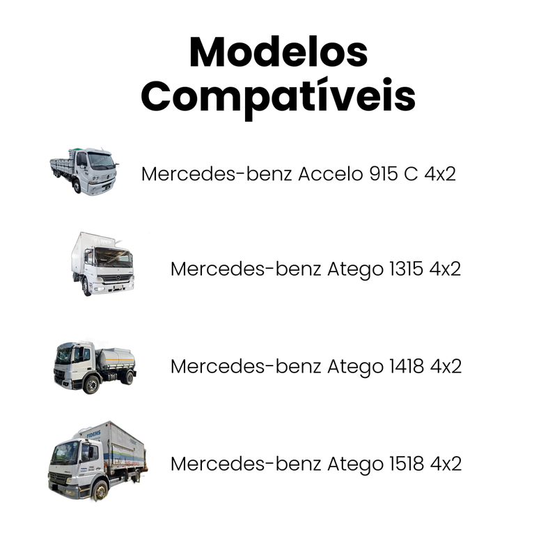 Correia Micro V Mercedes Accelo 915C 03-05 Atego 1315 1418 1 - Imagem 4