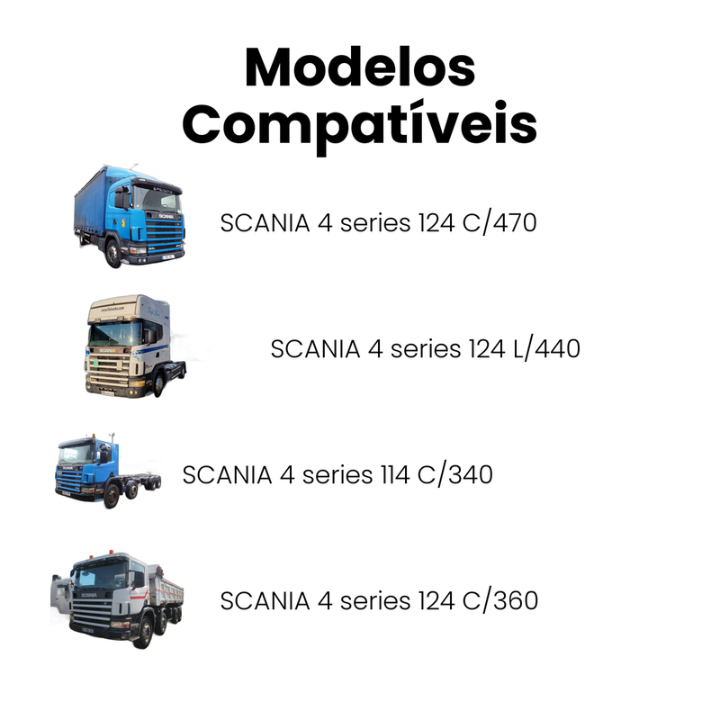 Correia Micro V Scania 4 Series 114 124 1993-2013 Volvo FH F - Imagem 4