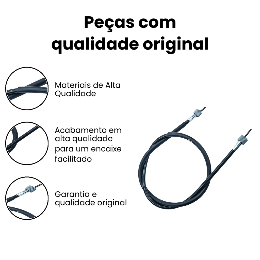 Cabo Velocímetro Biz 125 05/18, 100/110 + Pop - Imagem 3