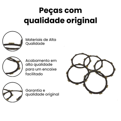 Disco Embreagem YBR/XTZ125 (OEM JI) - VINNI - Imagem 3