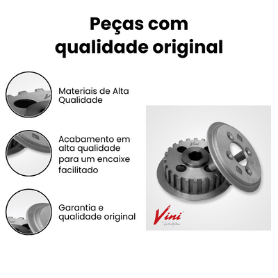 CUBO E PLATO EMBREAGEM Cargo 815-1519 97-10 - Imagem 3