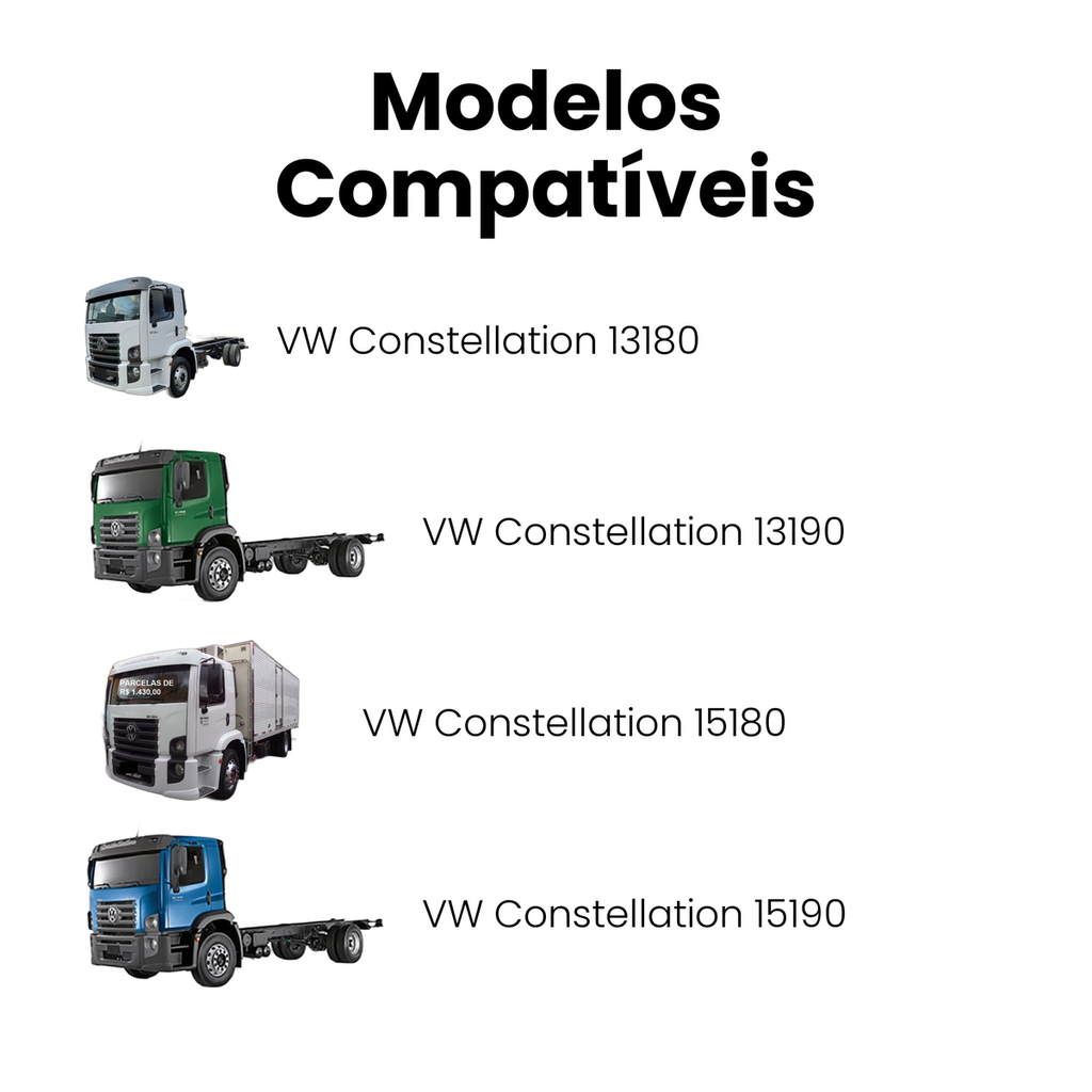 Amortecedor Cabine Com Mola Dianteiro VW 19-390 19-420 - Imagem 4