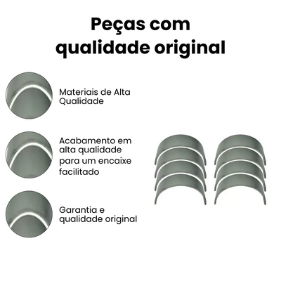 Bronzina de Biela 0.25mm VOLKSWAGEN | FORD SBB220P-025 - Imagem 3