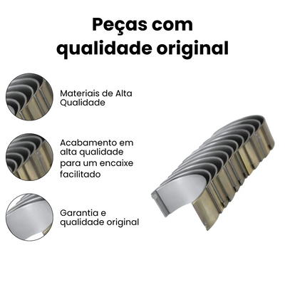 BRONZINA DE BIELA 0.25 VOLKSWAGEN | FORD B21518-025 - Imagem 3