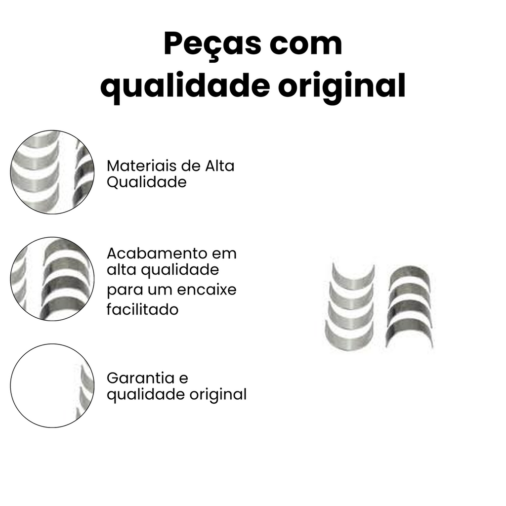 BRONZINA DA BIELA 0,25MM MITSUBISHI BB333J-025 - Imagem 3
