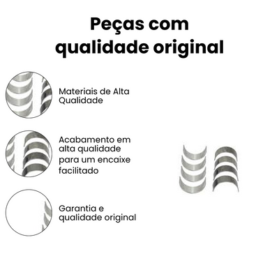 BRONZINA DA BIELA 0,25MM MITSUBISHI BB333J-025 - Imagem 3