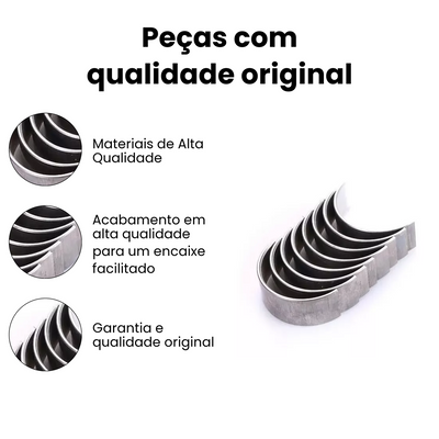 BRONZINA DE BIELA MEDIDA 0.25MM MITSUBISHI | HYUNDAI | KIA BB765J-025 - Imagem 3
