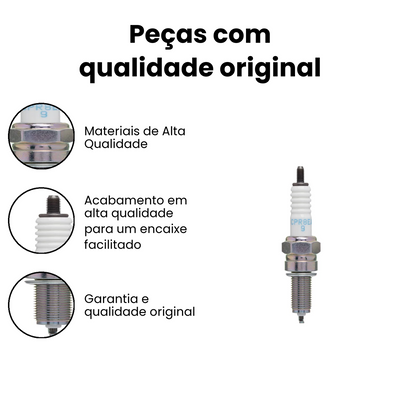 Vela Ignição Honda Titan 150 Fan 125 Bros 150 2009 - Imagem 3