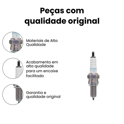 Vela de Ignição NXR 150 125 Bros CB 500F 2006-2022 - Imagem 3