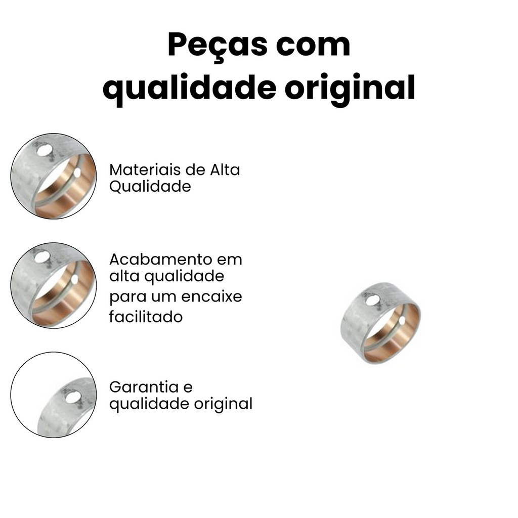 BUCHA DO EIXO DE COMANDO STANDARD CHEVROLET | GMC | FORD | VOLKSWAGEN | DODGE | AGRALE EC044J-STD - Imagem 3