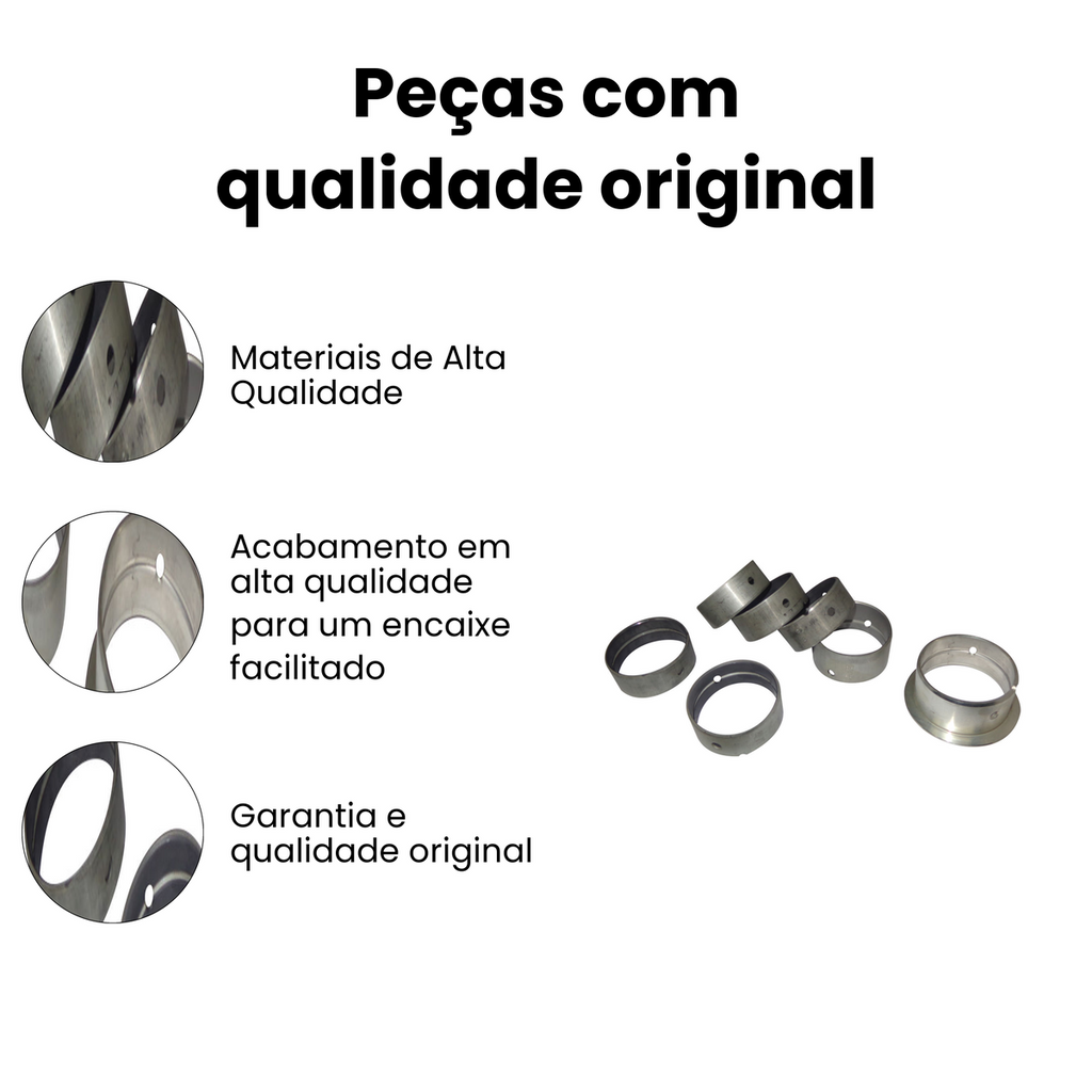 BUCHA EIXO COMANDO MERCEDES BENZ EC135J-STDSEMI - Imagem 3