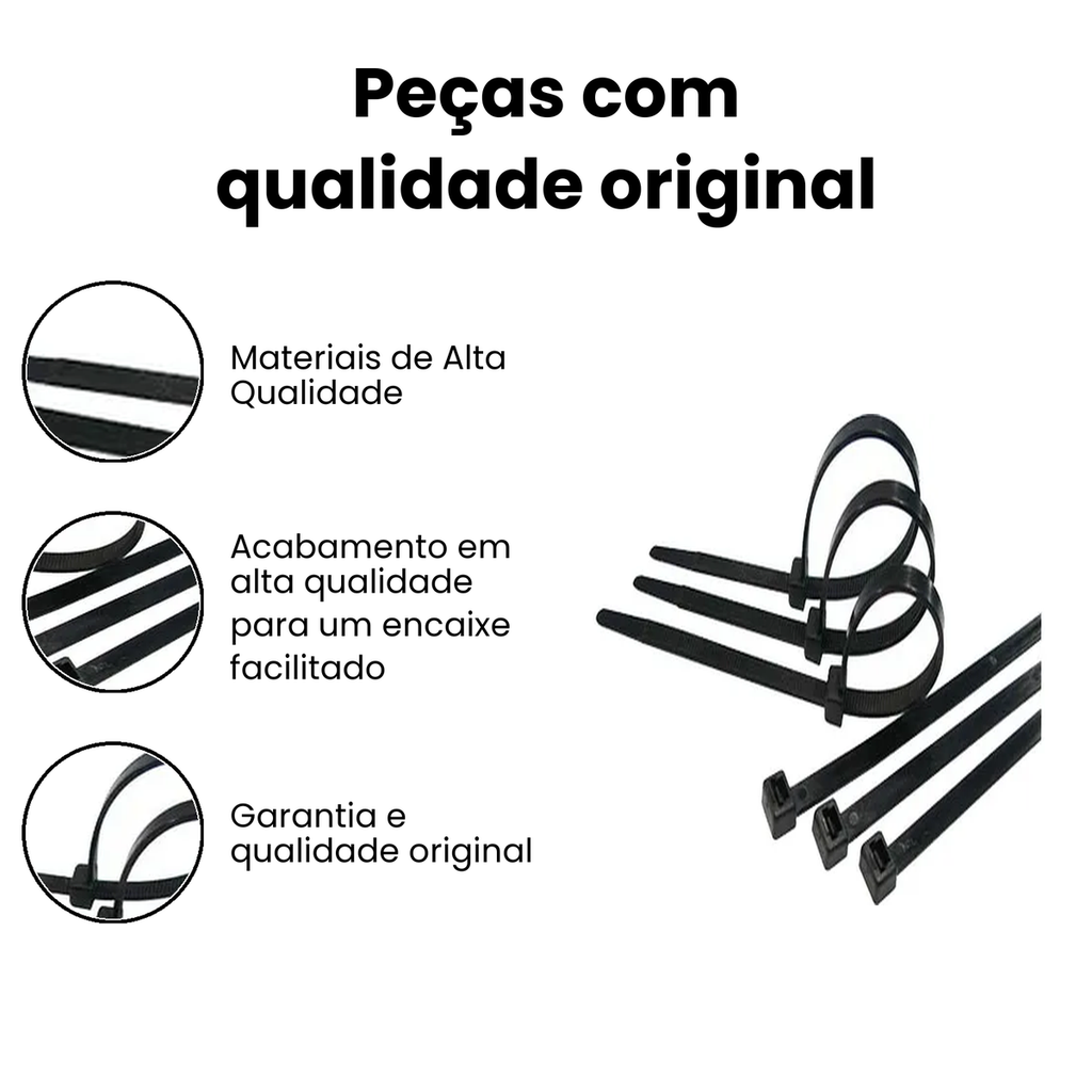 Abraçadeira Nylon 30cm - Preto - Caminhões e Ônibus - Imagem 3