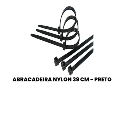 Abraçadeira Nylon 39cm - Preto - Caminhões e Ônibus - Imagem 2