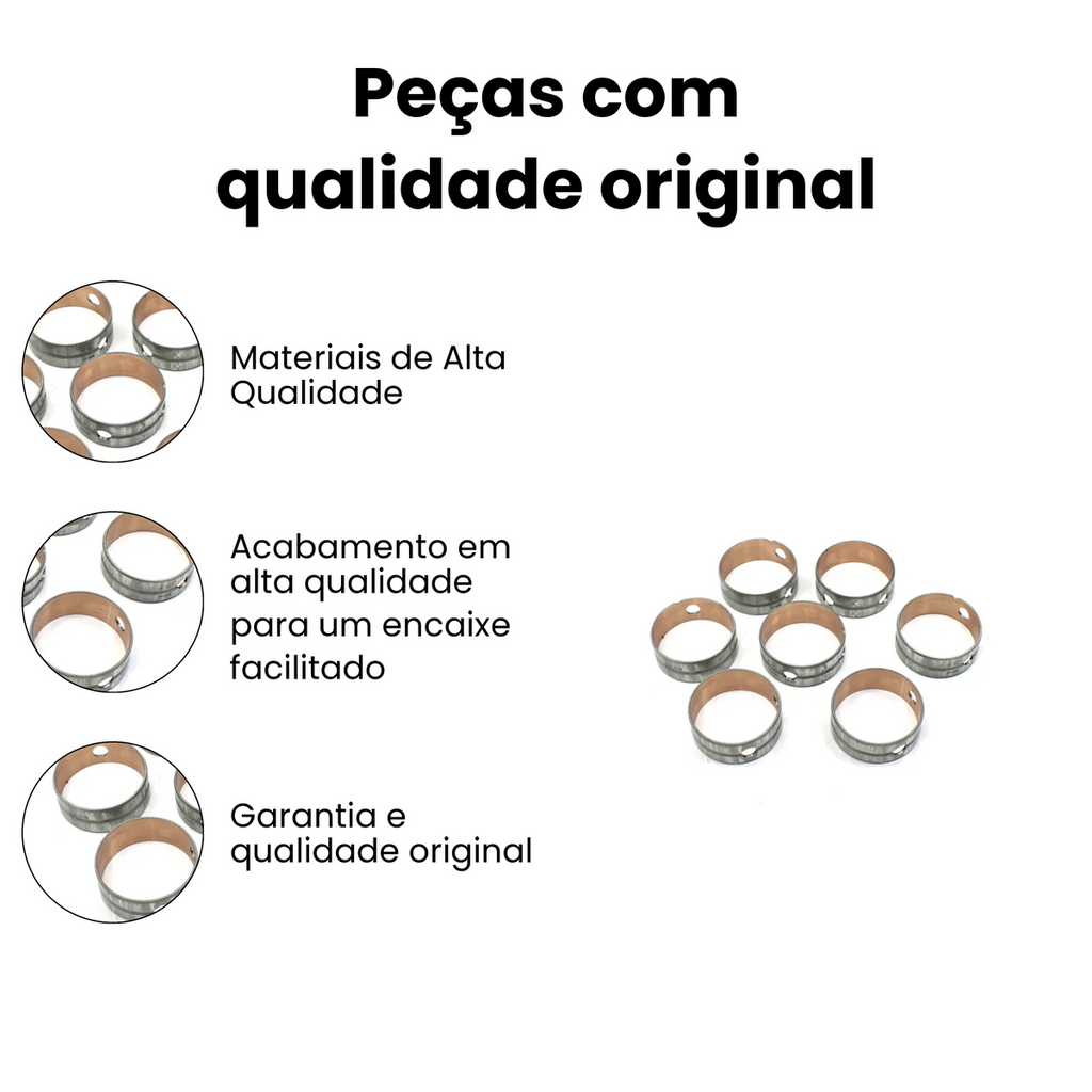 BUCHA EIXO COMANDO STANDARD VOLKSWAGEN | FORD H21094-STD - Imagem 3