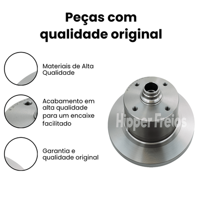 DISCO FREIO DIANTEIRO SÓLIDO VOLKSWAGEN HF09 - Imagem 3
