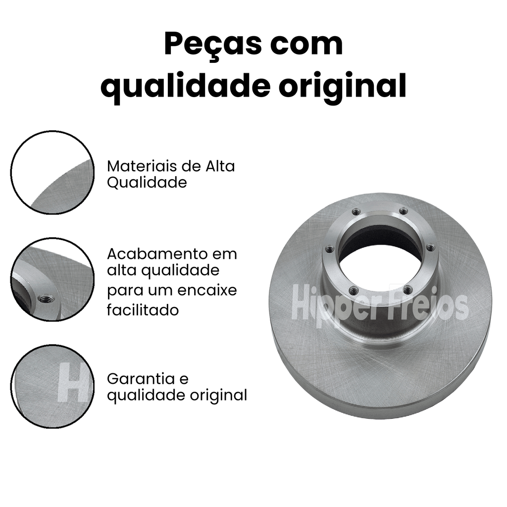 DISCO FREIO DIANTEIRO SOLIDO FORD HF11 - Imagem 3